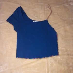 Cute off shoulder crop top